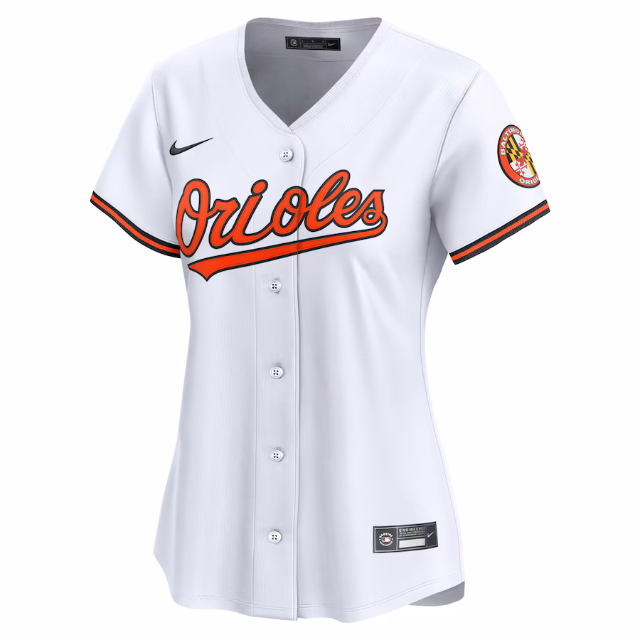 Baltimore Orioles Nike Women's 2024 Jackie Robinson Day Home Limited Jersey – White