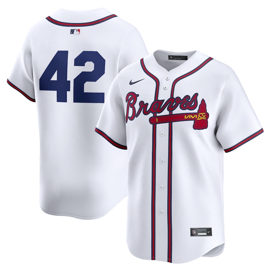 Atlanta Braves Nike 2024 Jackie Robinson Day Home Limited Jersey – White