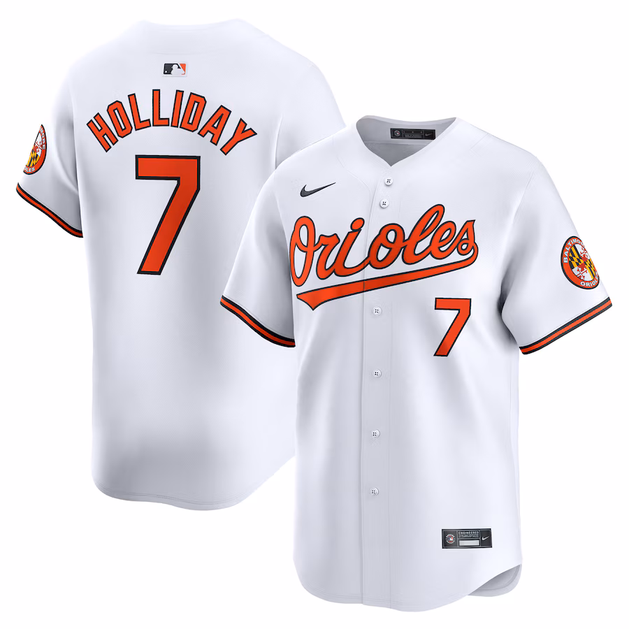 Jackson Holliday Baltimore Orioles Nike Home Limited Player Jersey - White