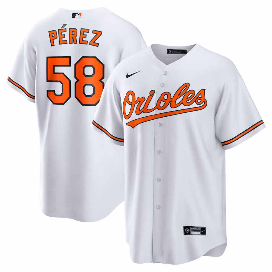 Cionel Pérez Baltimore Orioles Nike Home Replica Player Jersey - White