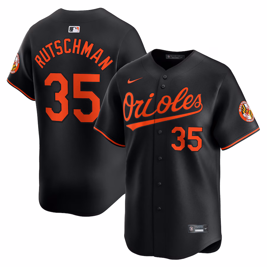 Adley Rutschman Baltimore Orioles Nike Alternate Limited Player Jersey – Black