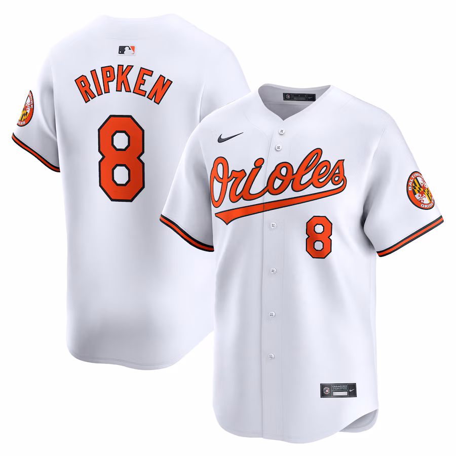 Cal Ripken Jr. Baltimore Orioles Nike Home Limited Player Jersey - White