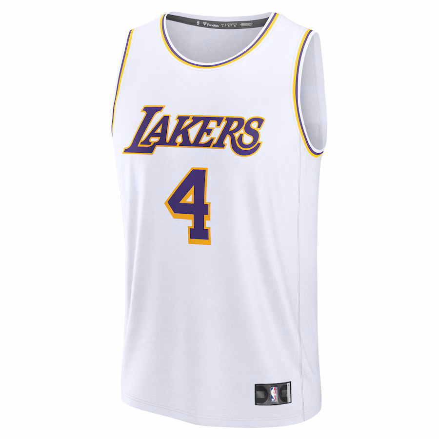 Dalton Knecht Los Angeles Lakers Fanatics Fast Break Replica Player Jersey - Association Edition - White