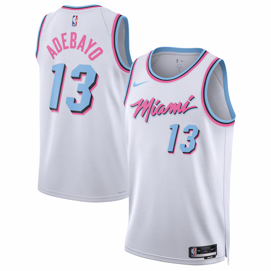 Bam Adebayo Miami Heat Nike Unisex 2024/25 Swingman Player Jersey - City Edition - White