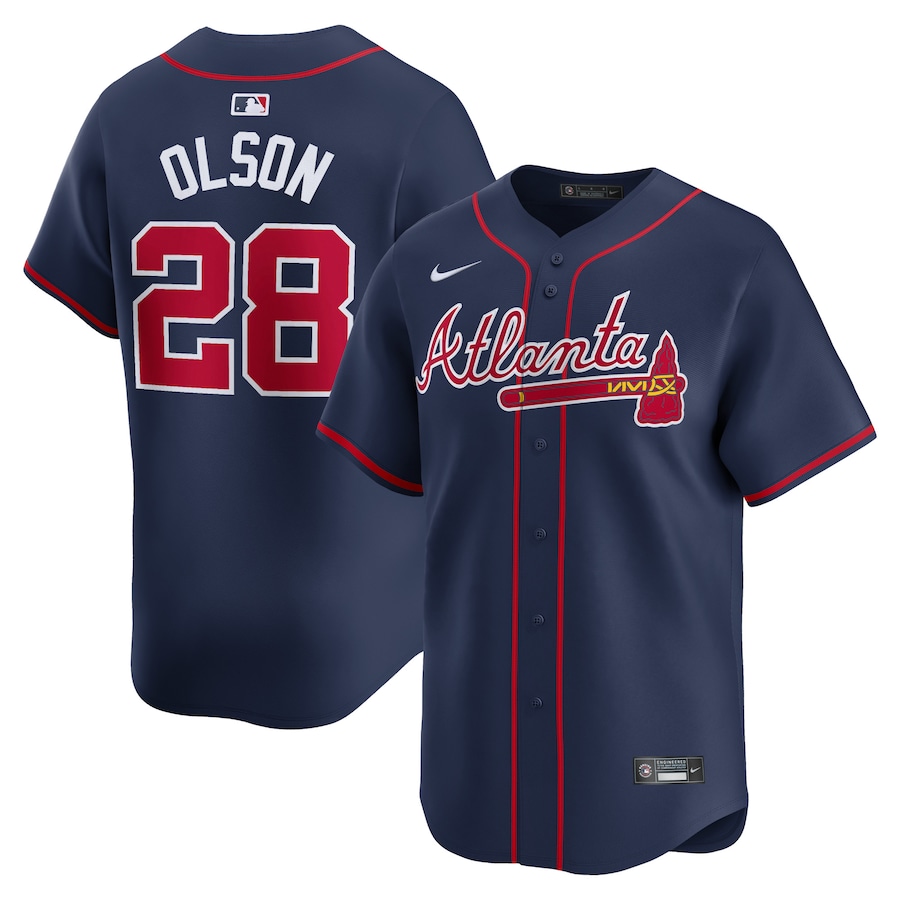 Matt Olson Atlanta Braves Nike Alternate Limited Player Jersey – Navy