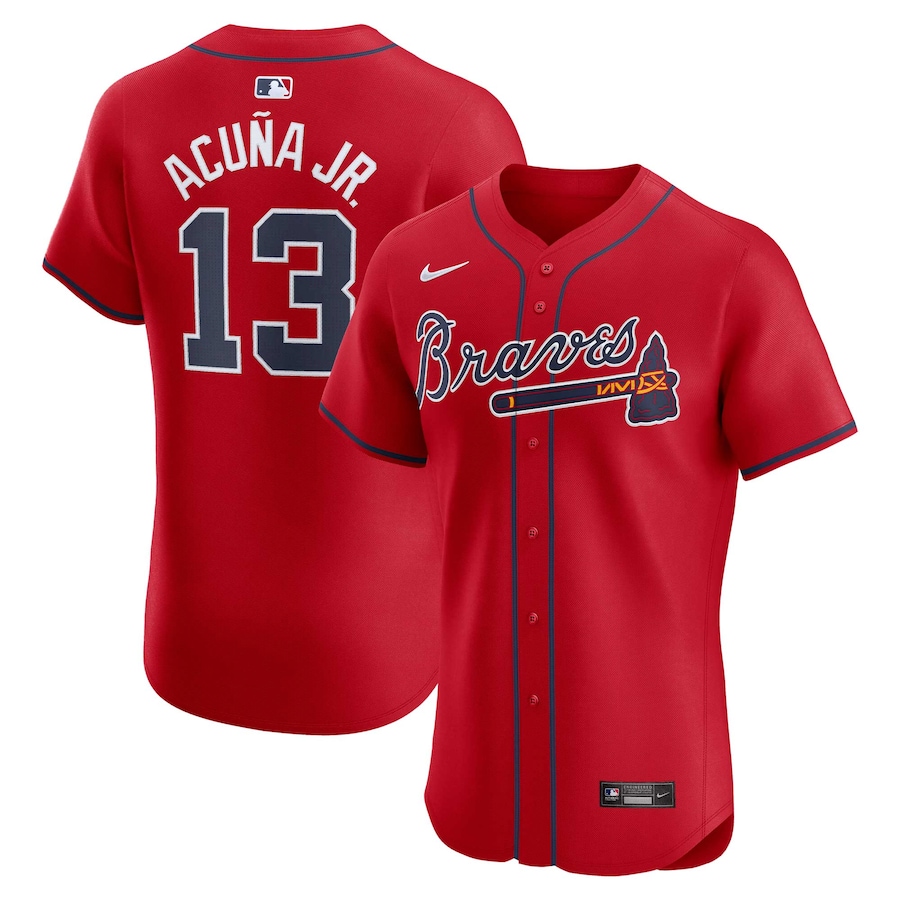 Ronald Acuña Jr. Atlanta Braves Nike Alternate Elite Player Jersey - Red