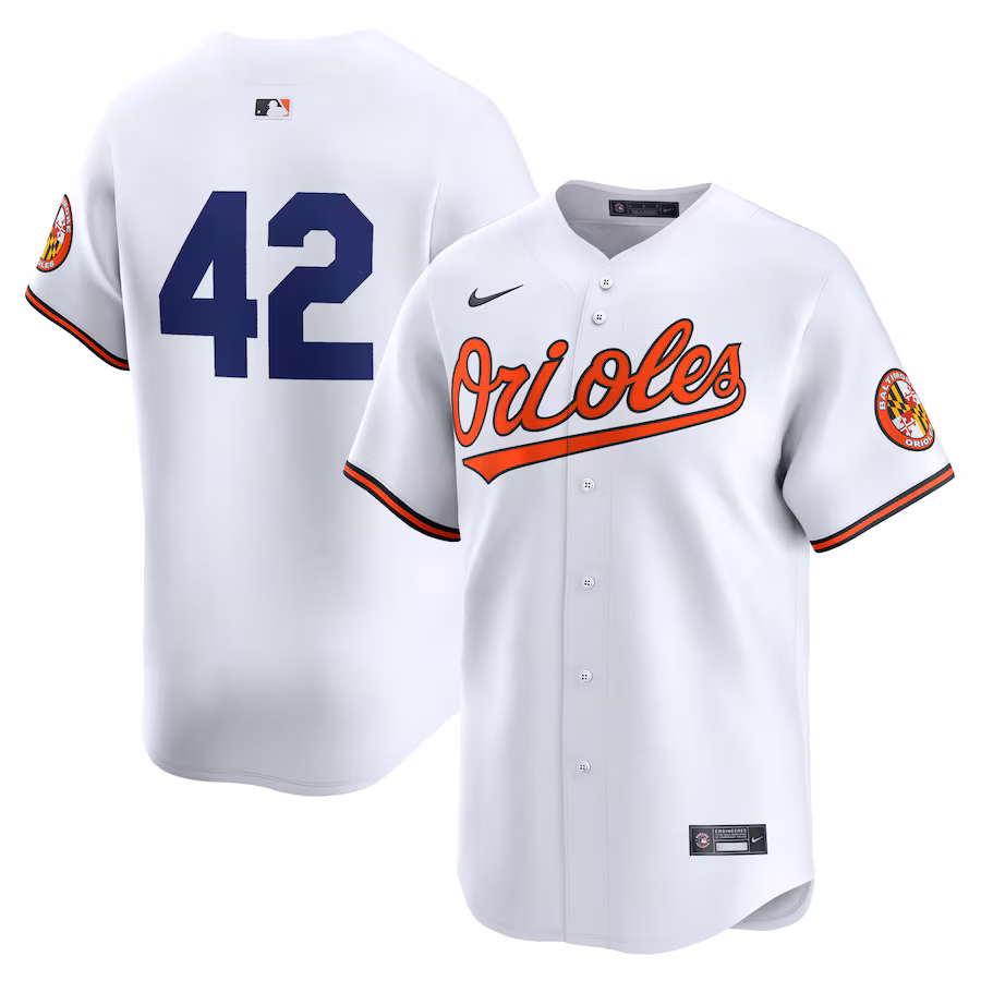 Baltimore Orioles Nike 2024 Jackie Robinson Day Home Limited Jersey – White