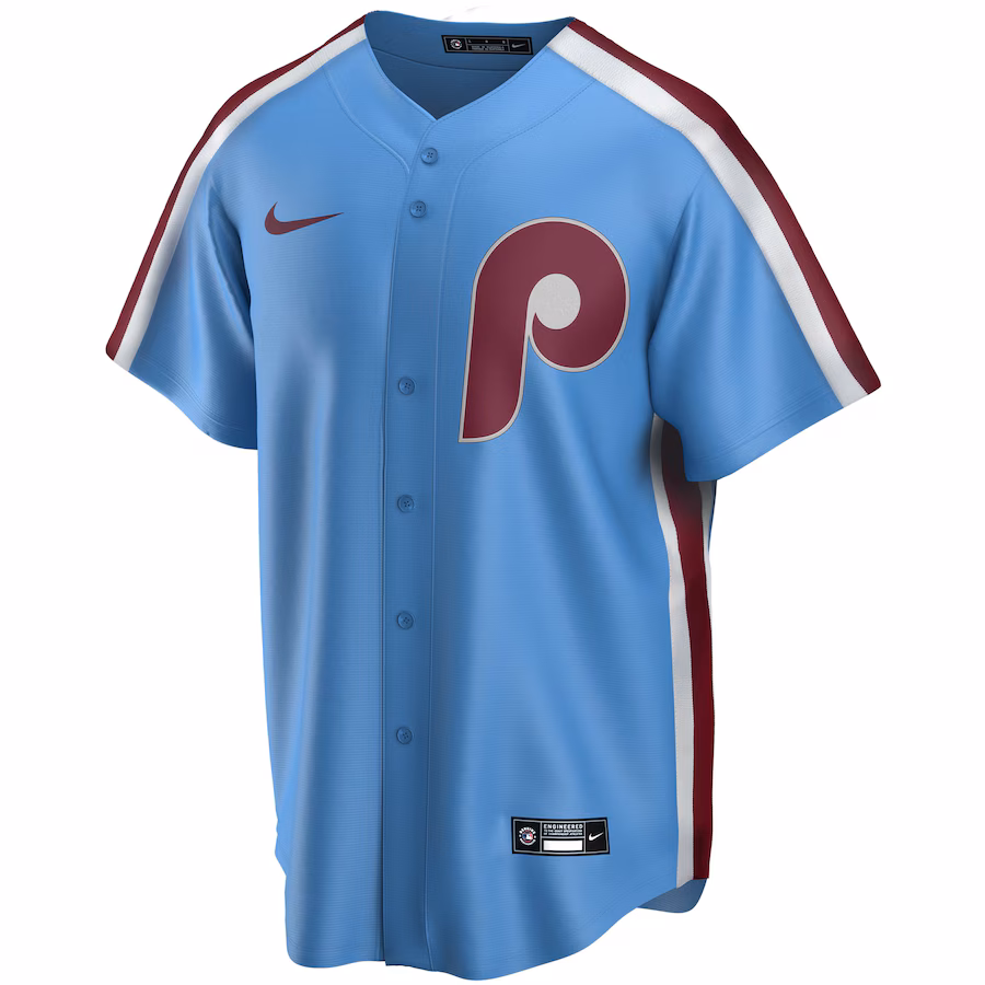 Mike Schmidt Philadelphia Phillies Nike Road Cooperstown Collection Replica Player Jersey - Light Blue