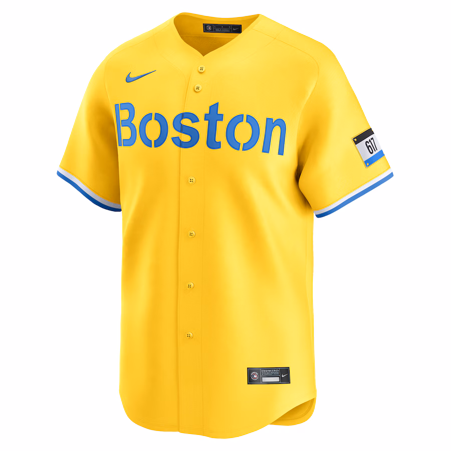 Trevor Story Boston Red Sox Nike City Connect Limited Player Jersey - Gold