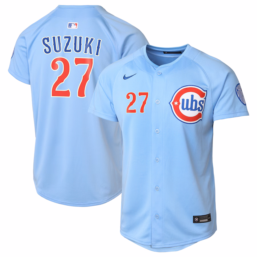 Seiya Suzuki Chicago Cubs Nike Youth 2nd Alternate Limited Player Jersey - Baby Blue