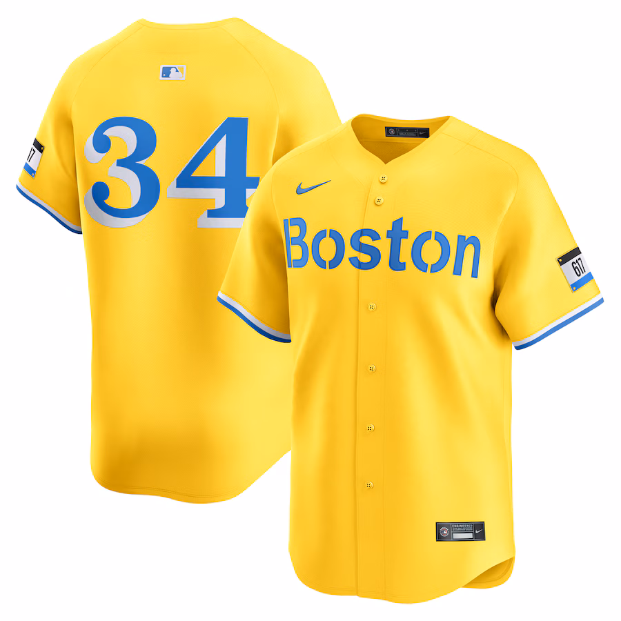 David Ortiz Boston Red Sox Nike City Connect Retired Player Jersey - Gold