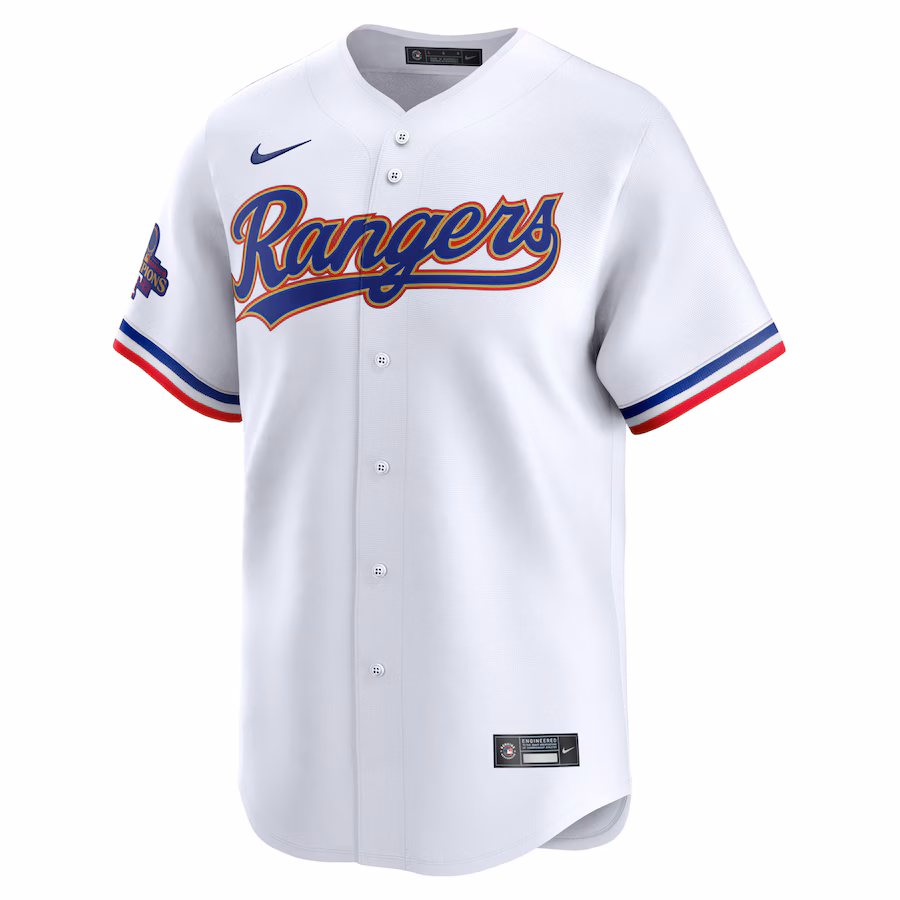 Max Scherzer Texas Rangers Nike 2024 Gold Collection Limited Player Jersey – White