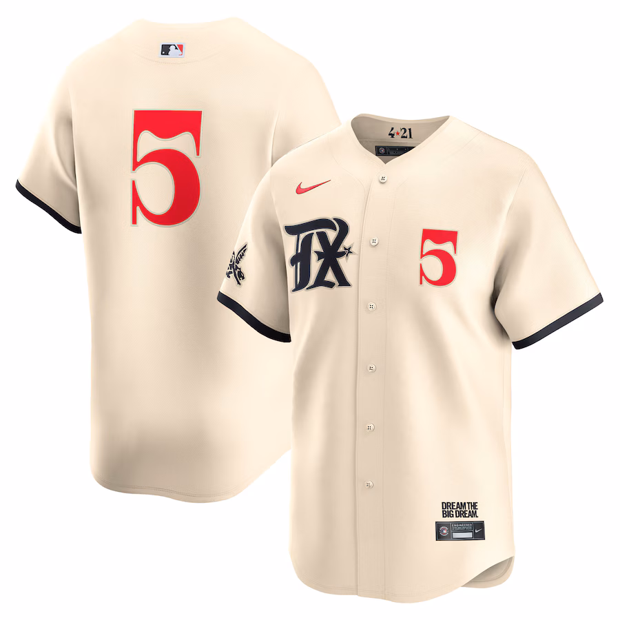 Corey Seager Texas Rangers Nike City Connect Limited Player Jersey - Cream