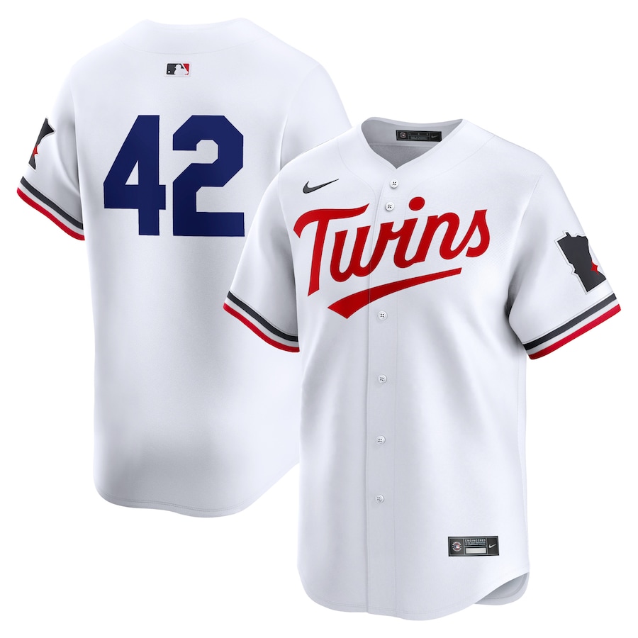 Minnesota Twins Nike 2024 Jackie Robinson Day Home Limited Jersey – White