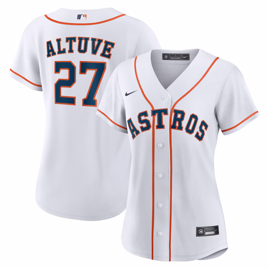 Jose Altuve Houston Astros Nike Women's Home Replica Player Jersey - White