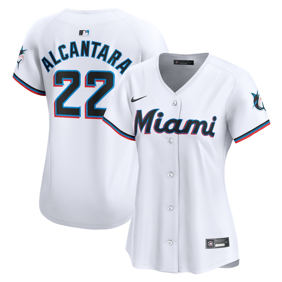 Sandy Alcantara Miami Marlins Nike Women's Home Limited Player Jersey – White