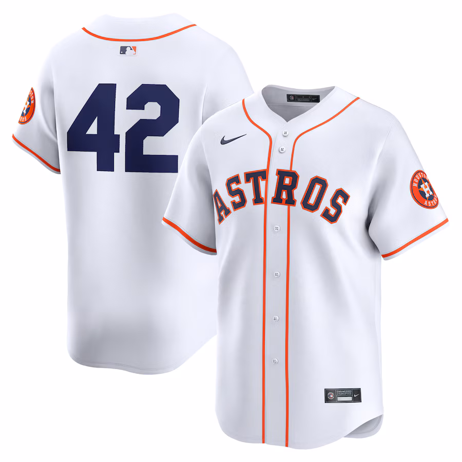 Houston Astros Nike 2024 Jackie Robinson Day Home Limited Jersey – White
