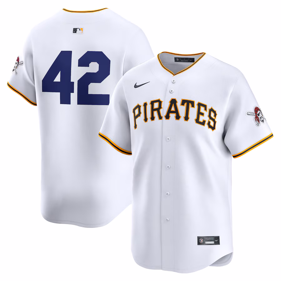 Pittsburgh Pirates Nike 2024 Jackie Robinson Day Home Limited Jersey – White