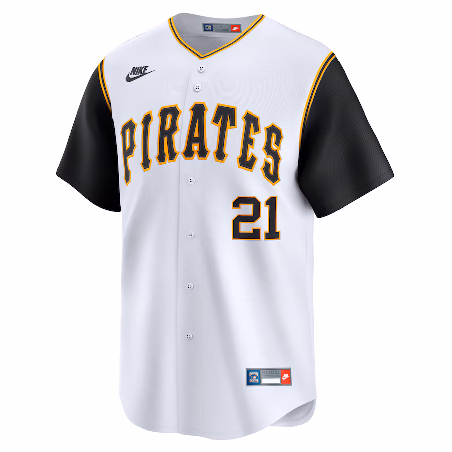 Roberto Clemente Pittsburgh Pirates Nike Throwback Cooperstown Limited Jersey - White