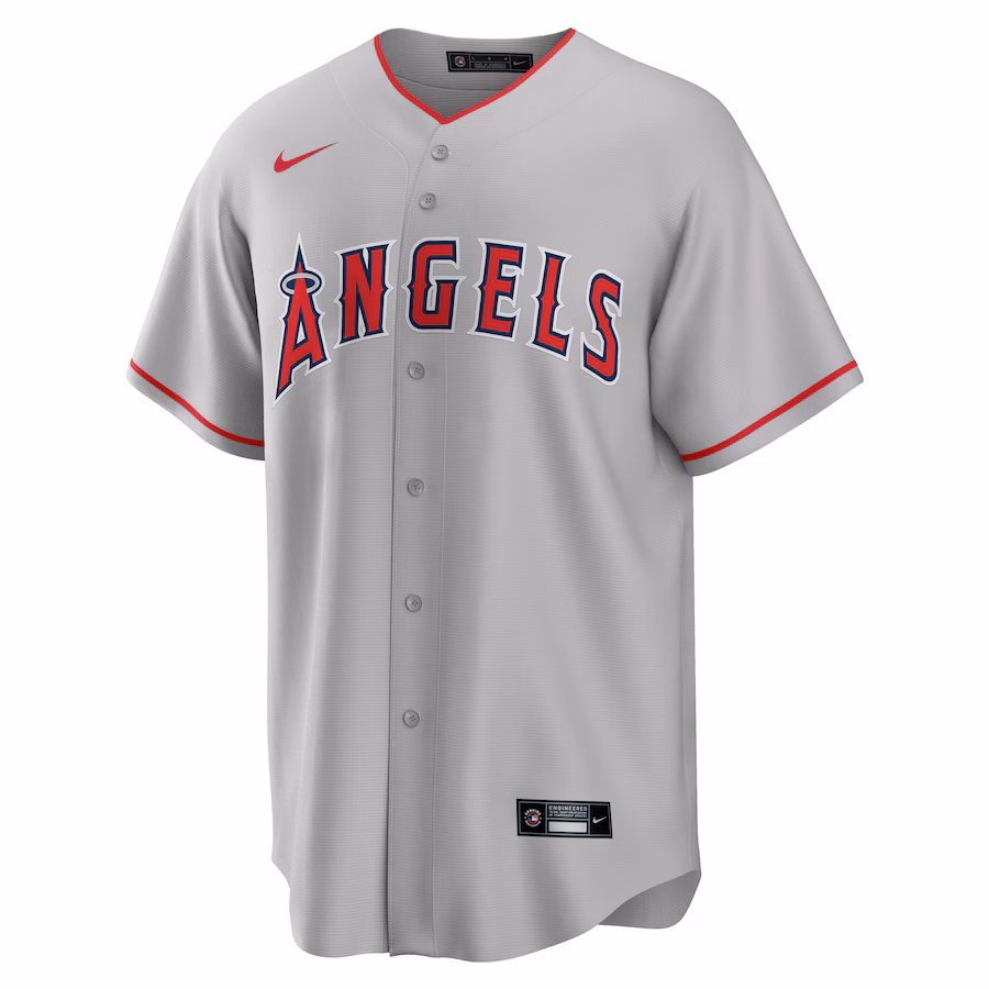 Mike Trout Los Angeles Angels Nike Road Replica Player Name Jersey - Silver