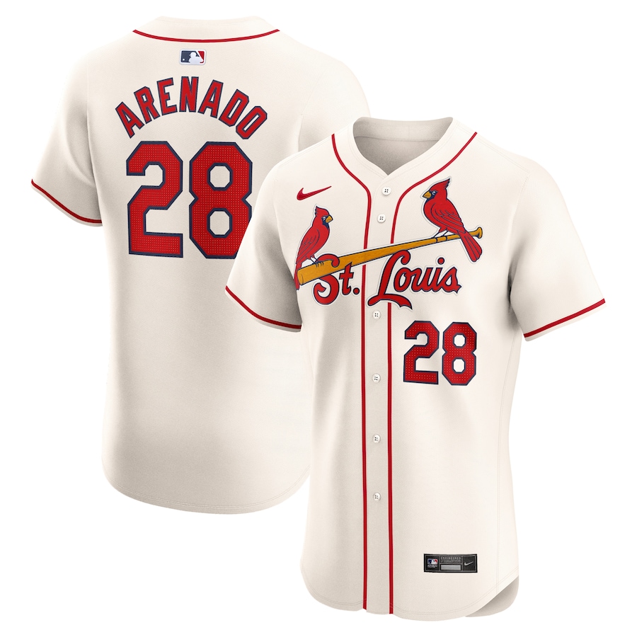 Nolan Arenado St. Louis Cardinals Nike Alternate Elite Player Jersey - Cream