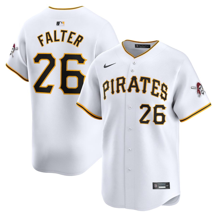 Bailey Falter Pittsburgh Pirates Nike Home Limited Player Jersey – White