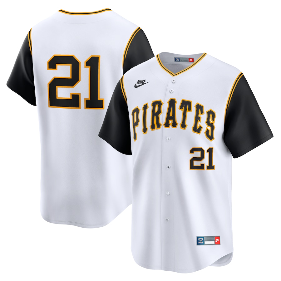 Roberto Clemente Pittsburgh Pirates Nike Throwback Cooperstown Limited Jersey - White