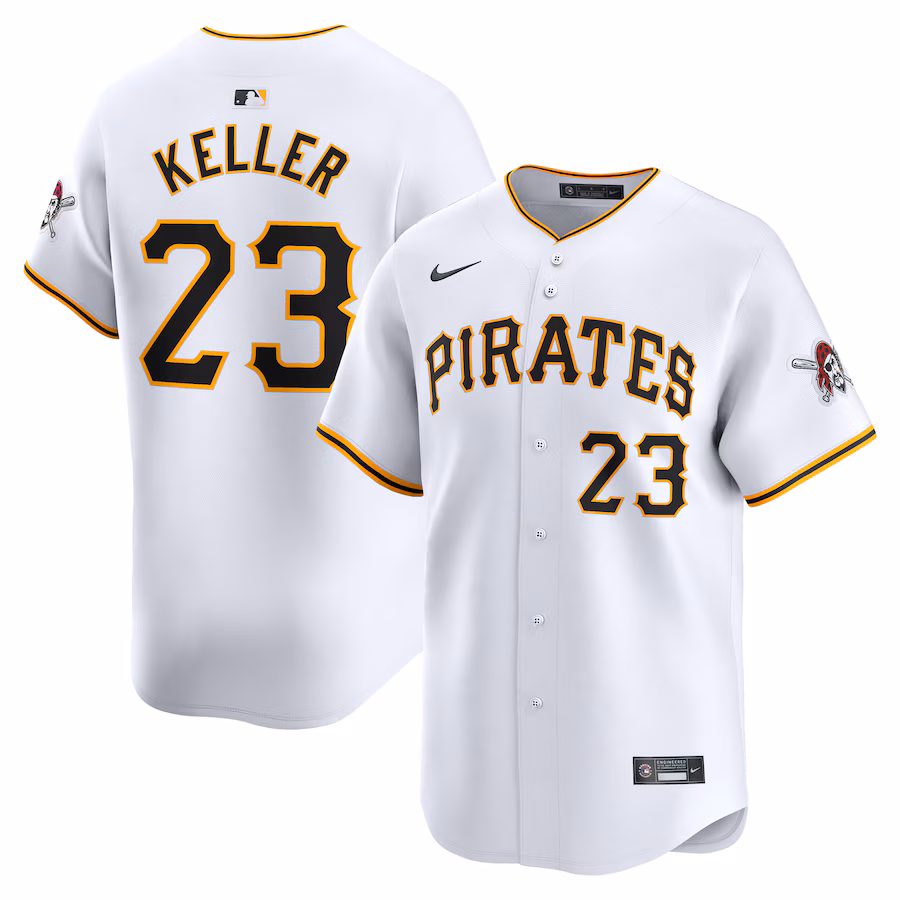 Mitch Keller Pittsburgh Pirates Nike Home Limited Player Jersey – White