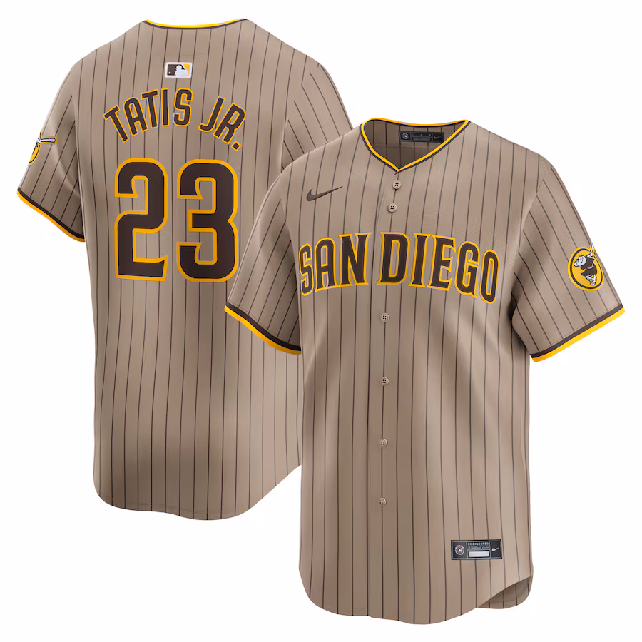 Fernando Tatis Jr. San Diego Padres Nike Alternate Limited Player Jersey – Tan