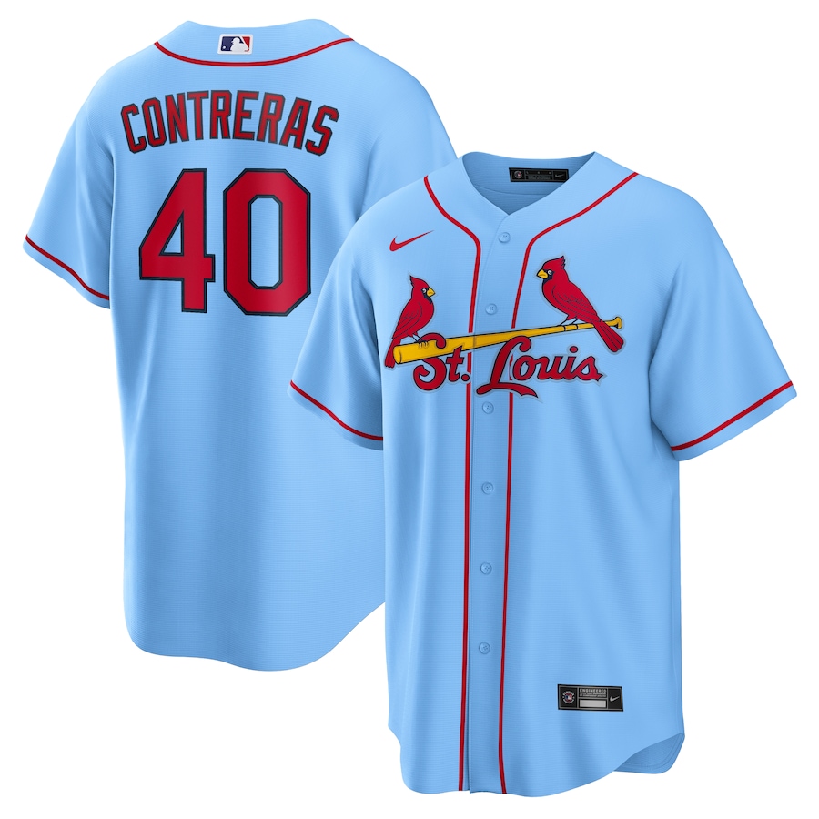 Willson Contreras St. Louis Cardinals Nike Alternate Replica Jersey - Light Blue
