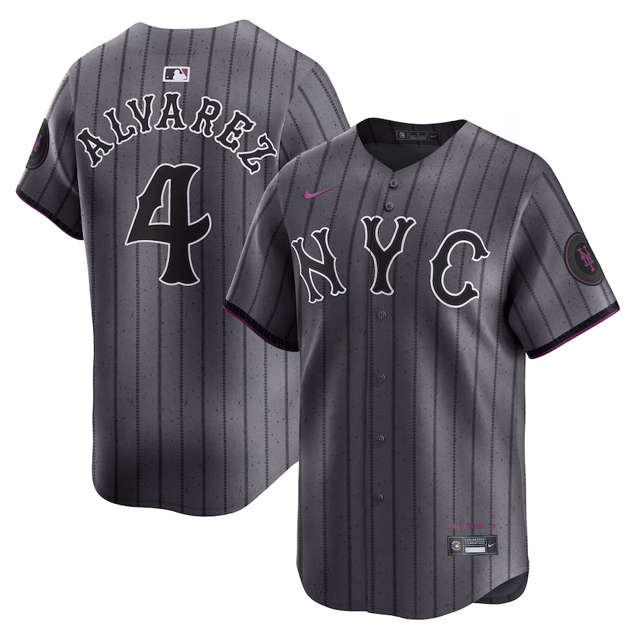 Francisco Alvarez New York Mets Nike City Connect Limited Player Jersey - Gray