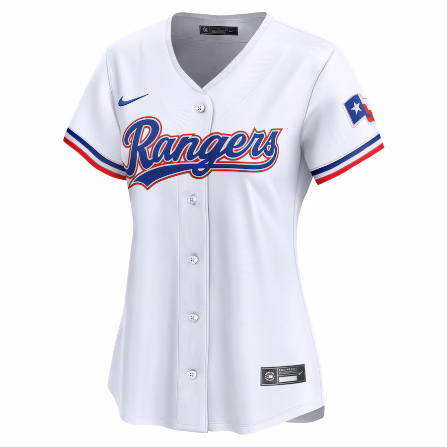 Texas Rangers Nike Women's 2024 Jackie Robinson Day Home Limited Jersey – White
