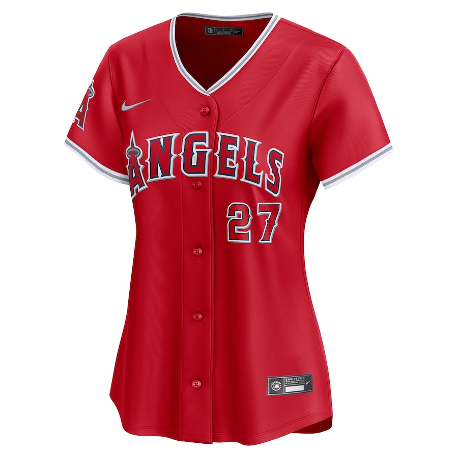 Mike Trout Los Angeles Angels Nike Women's Alternate Limited Player Jersey – Red