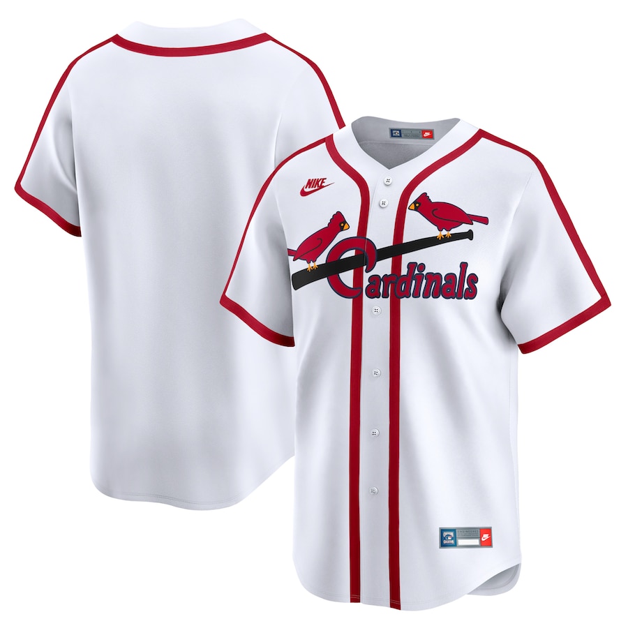 St. Louis Cardinals Nike Cooperstown Collection Limited Jersey - White