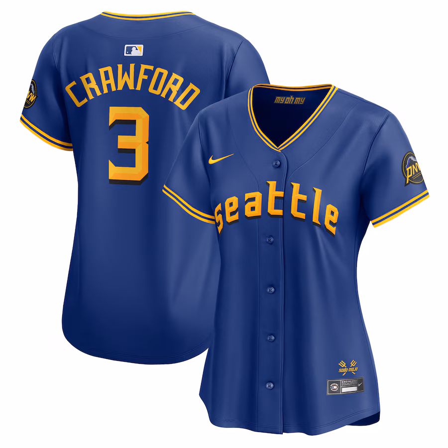 J.P. Crawford Seattle Mariners Nike Women's City Connect Limited Player Jersey - Royal