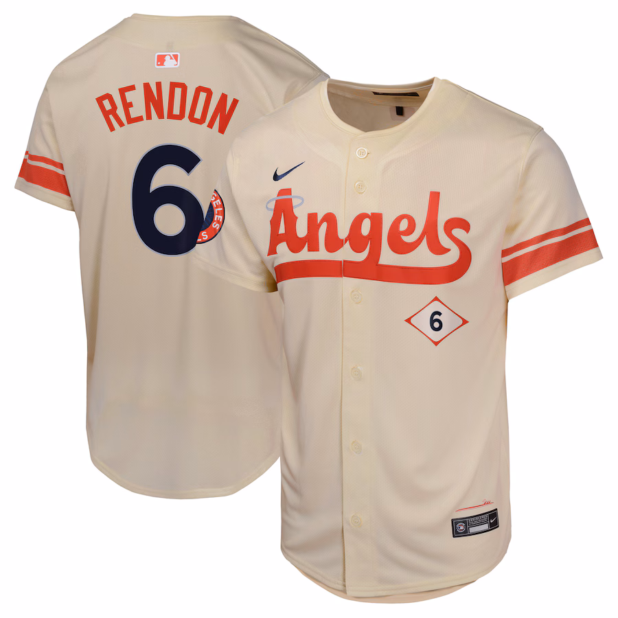 Anthony Rendon Los Angeles Angels Nike Youth City Connect Limited Player Jersey - Cream