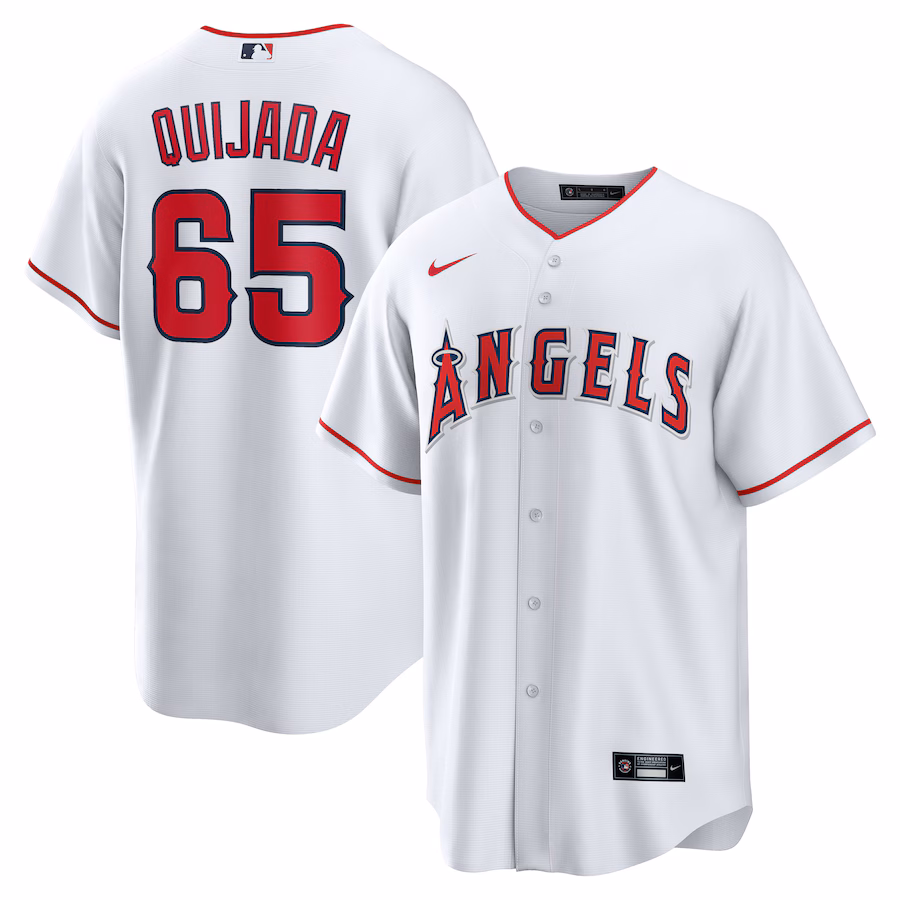 José Quijada Los Angeles Angels Nike Home Replica Player Jersey - White