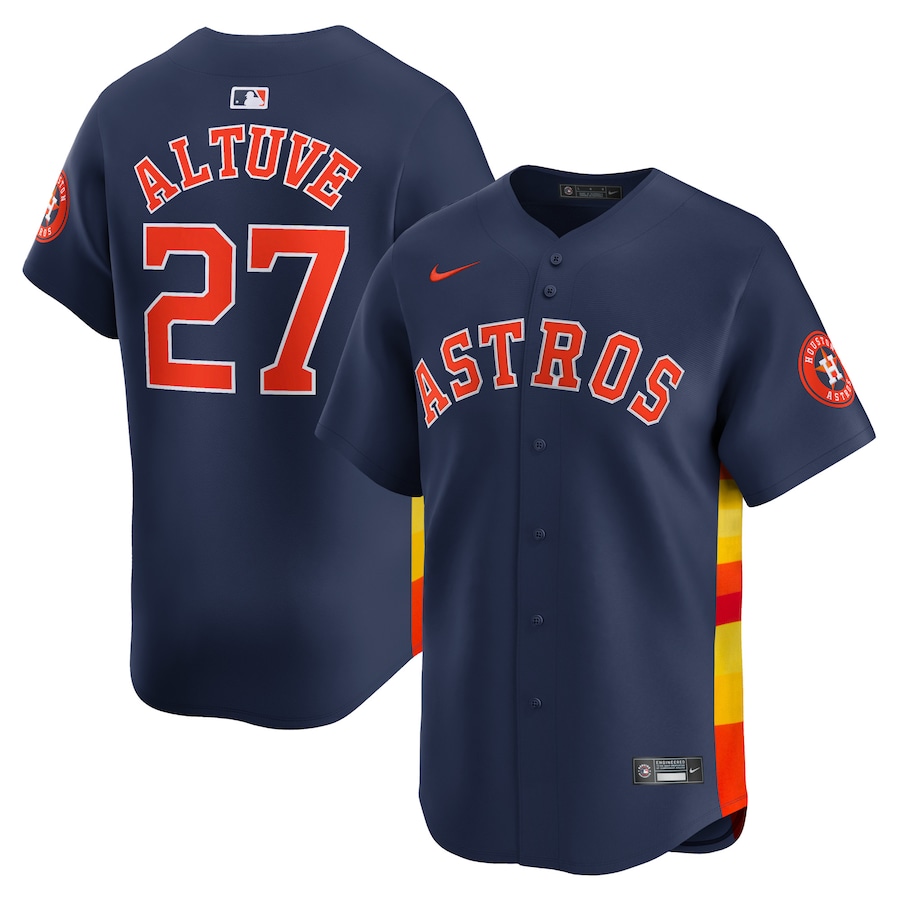 Jose Altuve Houston Astros Nike Alternate Limited Player Jersey – Navy
