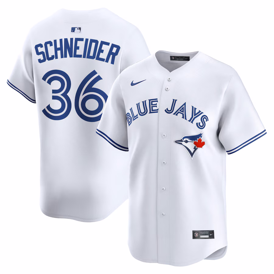 Davis Schneider Toronto Blue Jays Nike Home Limited Player Jersey - White
