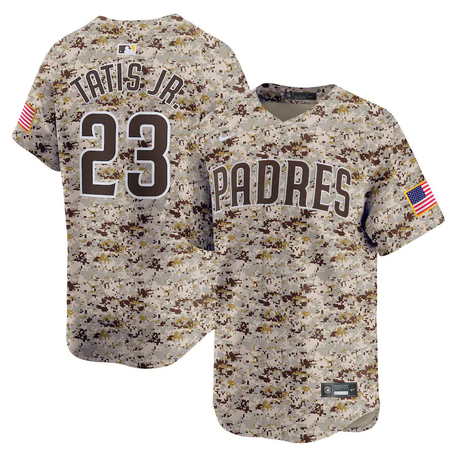 Fernando Tatis Jr. San Diego Padres Nike 2nd Alternate Limited Player Jersey – Tan