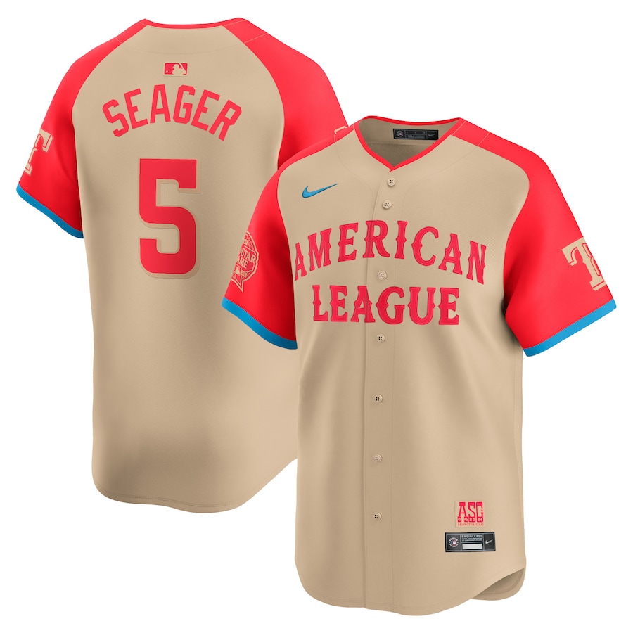 Corey Seager American League Nike 2024 MLB All-Star Game Limited Player Jersey - Cream