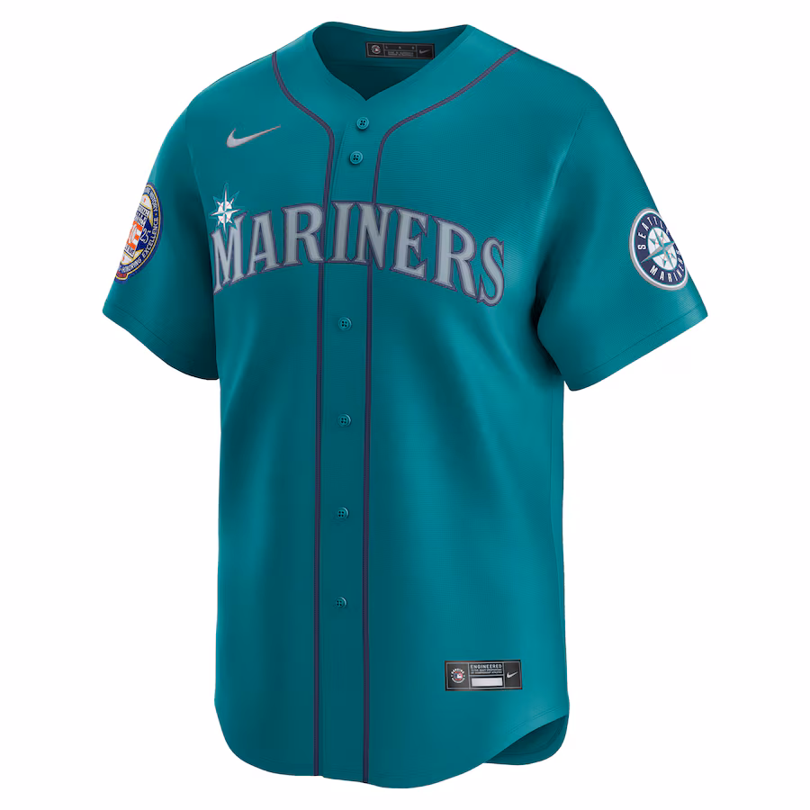 Ichiro Suzuki Seattle Mariners Nike 2025 National Baseball Hall of Fame Nike Alternate Limited Player Jersey - Aqua