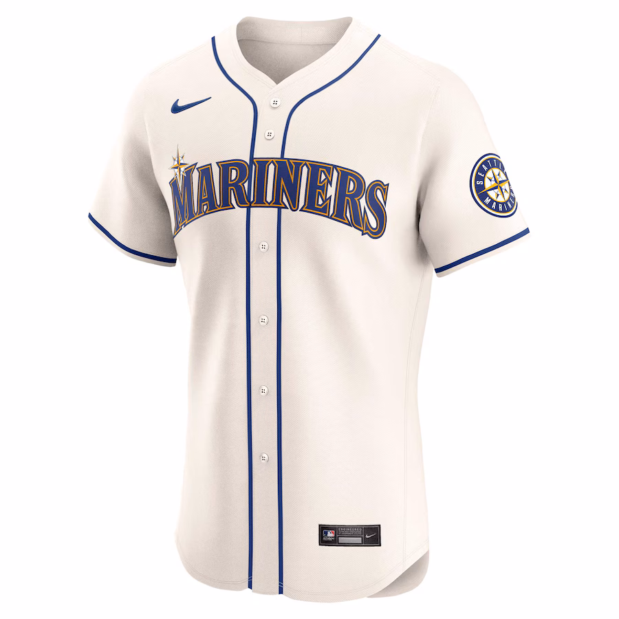 Julio Rodríguez Seattle Mariners Nike Alternate Elite Player Jersey - Cream