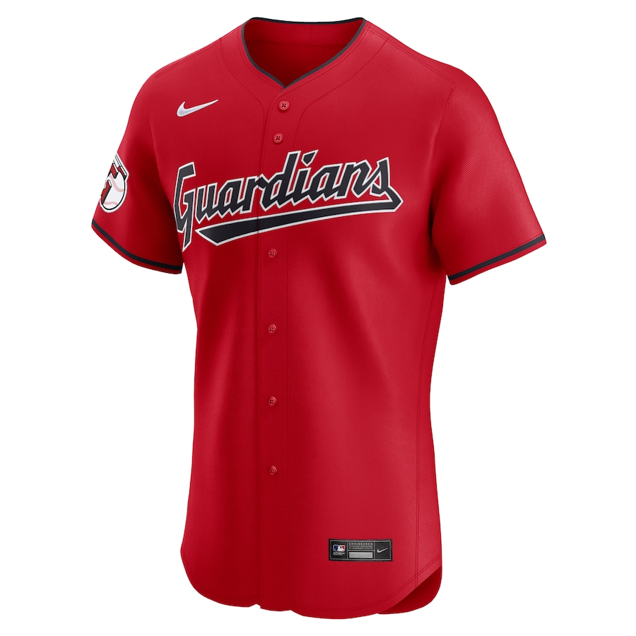 Cleveland Guardians Nike Alternate Vapor Premier Elite Patch Jersey - Red