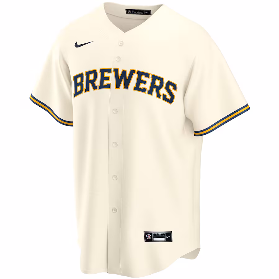 Christian Yelich Milwaukee Brewers Nike Youth Home Replica Player Jersey - Cream