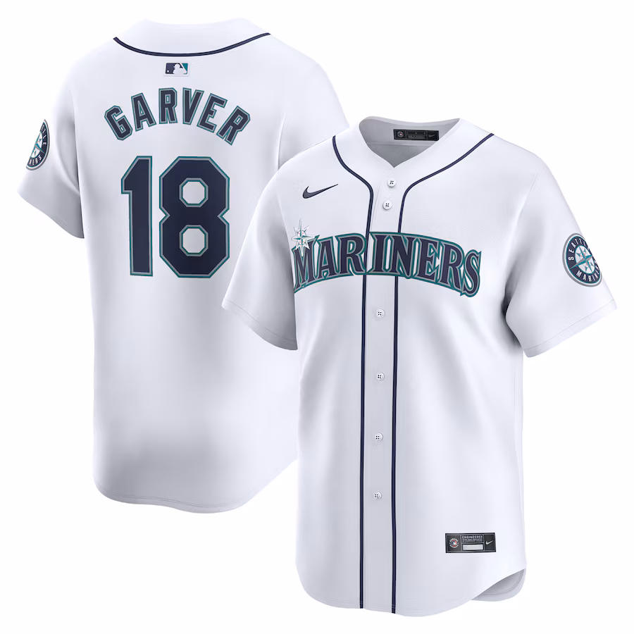 Mitch Garver Seattle Mariners Nike Home Limited Player Jersey – White