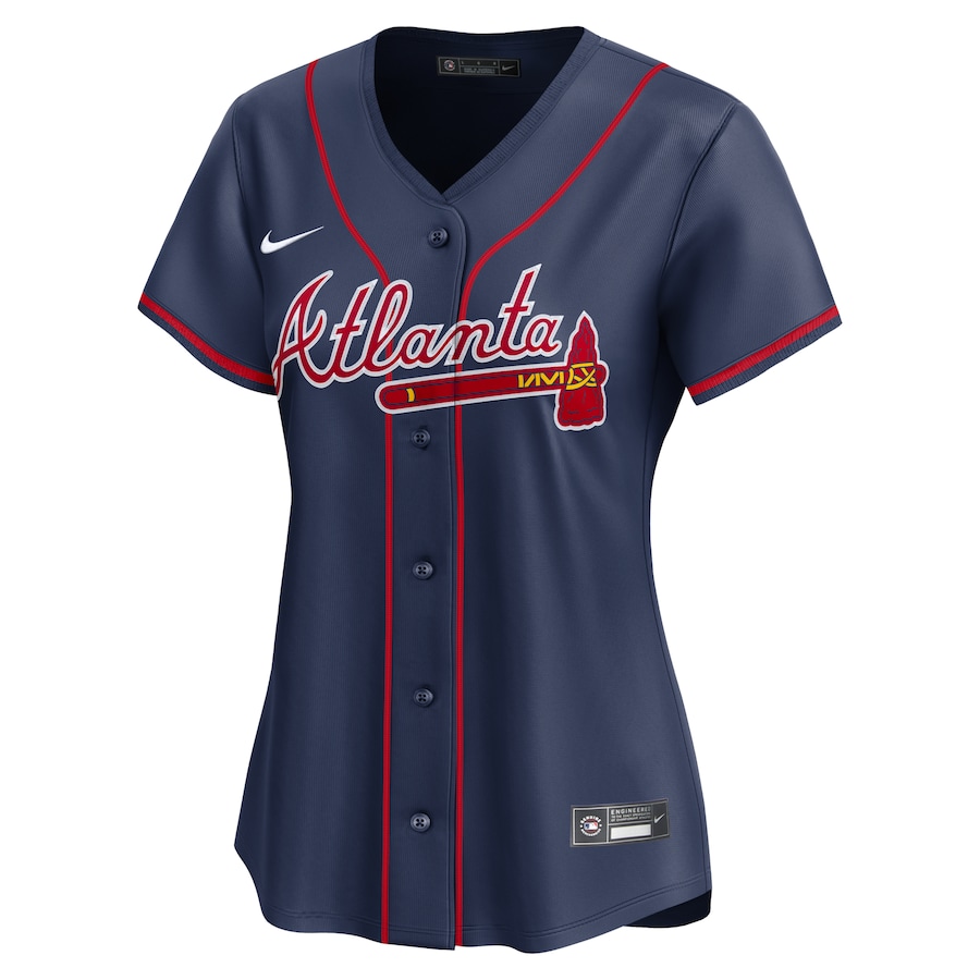 Ronald Acuña Jr. Atlanta Braves Nike Women's Alternate Limited Player Jersey – Navy