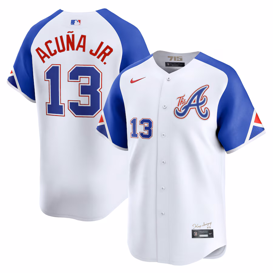 Ronald Acuna Jr. Atlanta Braves Nike City Connect Limited Player Jersey - White