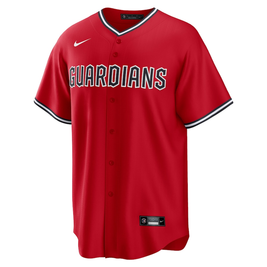 Shane Bieber Cleveland Guardians Nike Alternate Replica 2.0 Player Jersey - Red