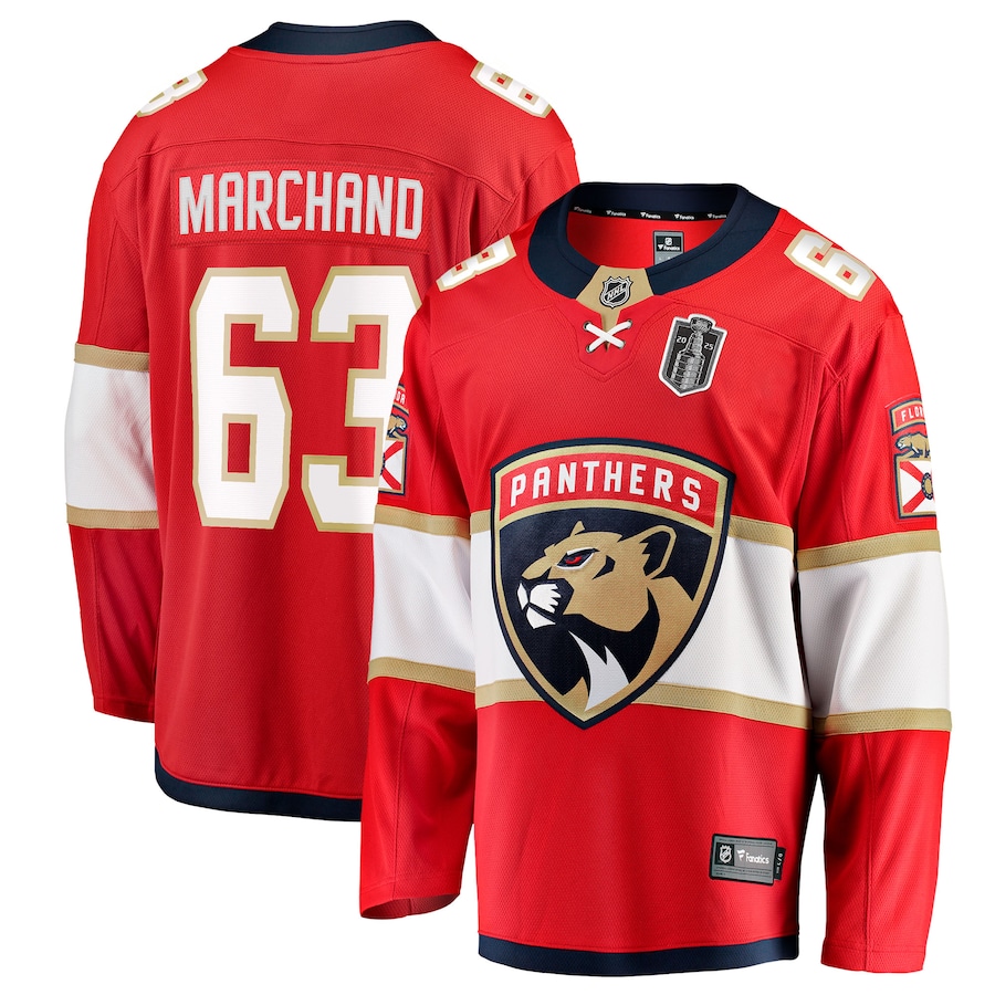 Brad Marchand Florida Panthers Fanatics 2025 Stanley Cup Final Home Breakaway Player Jersey - Red